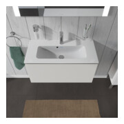 Duravit Meuble sous-lavabo Compact L-Cube 82x39,1 cm, blanc brillant, 1 tiroir, suspendu-5