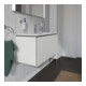 Duravit Meuble sous-lavabo Compact L-Cube 82x39,1 cm, blanc brillant, 1 tiroir, suspendu