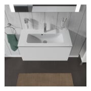 Duravit Meuble sous lavabo Compact L-Cube 82x39,1 cm, blanc mat, 1 tiroir, suspendu-4
