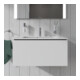 Duravit Meuble sous lavabo Compact L-Cube 82x39,1 cm, blanc mat, 1 tiroir, suspendu
