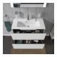 Duravit Meuble sous-lavabo Compact L-Cube 82x39,1 cm, blanc mat, 2 tiroirs, suspendu