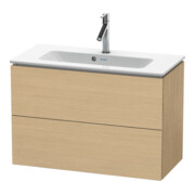 Duravit Meuble sous-lavabo Compact L-Cube 82x39,1 cm, blanc œuf, 2 tiroirs, suspendu-1