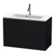 Duravit Meuble sous-lavabo Compact L-Cube 82x39,1 cm, blanc œuf, 2 tiroirs, suspendu-1