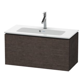 Duravit Meuble sous lavabo Compact L-Cube 82x39,1 cm, chêne foncé, 1 tiroir, suspendu
