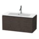 Duravit Meuble sous lavabo Compact L-Cube 82x39,1 cm, chêne foncé, 1 tiroir, suspendu-1