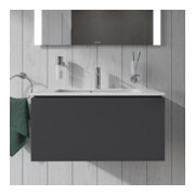 Duravit Meuble sous-lavabo Compact L-Cube 82x39,1 cm, graph ma, 1 tiroir, suspendu-5