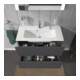 Duravit Meuble sous-lavabo Compact L-Cube 82x39,1 cm, graphite mat, 2 tiroirs, suspendu-5