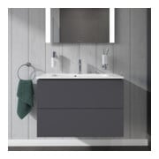 Duravit Meuble sous-lavabo Compact L-Cube 82x39,1 cm, graphite mat, 2 tiroirs, suspendu-5