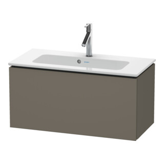 Duravit Meuble sous lavabo Compact L-Cube 82x39,1 cm, gris mat, 1 tiroir, suspendu