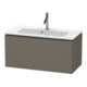 Duravit Meuble sous lavabo Compact L-Cube 82x39,1 cm, gris mat, 1 tiroir, suspendu-1