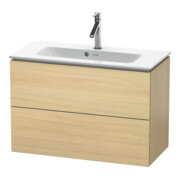 Duravit Meuble sous lavabo Compact L-Cube 82x39,1 cm, méd. chêne, 2 tiroirs, suspendu