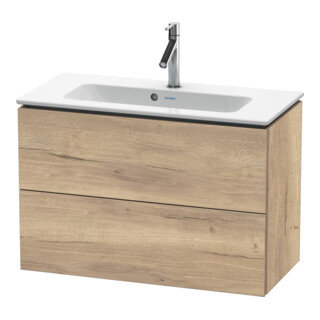 Duravit Meuble sous lavabo Compact L-Cube 82x39,1 cm, œuf marbré, 2 tiroirs, suspendu