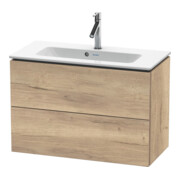 Duravit Meuble sous lavabo Compact L-Cube 82x39,1 cm, œuf marbré, 2 tiroirs, suspendu-1