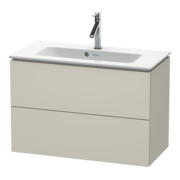 Duravit Meuble sous lavabo Compact L-Cube 82x39,1 cm, tau mat, 2 tiroirs, suspendu