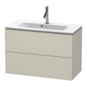 Duravit Meuble sous-lavabo Compact L-Cube 82x39,1 cm, taupe, 2 tiroirs, suspendu