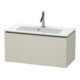 Duravit Meuble sous-lavabo Compact L-Cube 82x39,1 cm, taupe mat, 1 tiroir, suspendu-1
