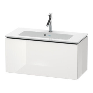 Duravit Meuble sous lavabo Compact L-Cube 82x39,1cm, blanc hgl, 1 tiroir, suspendu