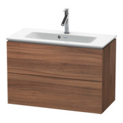 Duravit Meuble sous-lavabo Compact L-Cube 82x39,1cm, noyer naturel, 2 tiroirs, suspendu-1