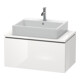Duravit Meuble sous-lavabo Compact L-Cube 82x47,7 cm, bas. mat, avec console, 1 tiroir-2