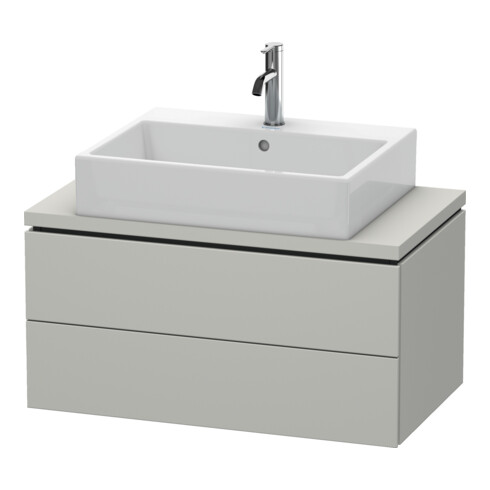Duravit Meuble sous-lavabo Compact L-Cube 82x47,7 cm, béton gris, 2 tiroirs