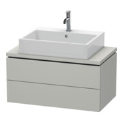 Duravit Meuble sous-lavabo Compact L-Cube 82x47,7 cm, béton gris, 2 tiroirs-1