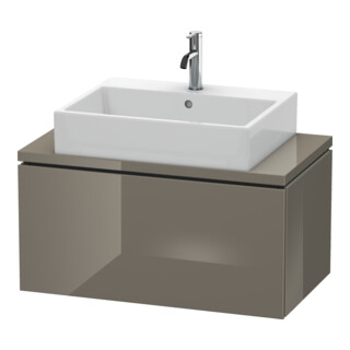 Duravit Meuble sous lavabo Compact L-Cube 82x47,7 cm, blanc brillant, 1 tiroir