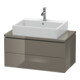 Duravit Meuble sous lavabo Compact L-Cube 82x47,7 cm, blanc brillant, 2 tiroirs-1