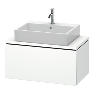 Duravit Meuble sous-lavabo Compact L-Cube 82x47,7 cm, blanc mat, 1 tiroir, pour console