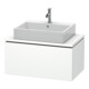Duravit Meuble sous-lavabo Compact L-Cube 82x47,7 cm, blanc mat, 1 tiroir, pour console-1
