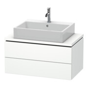 Duravit Meuble sous lavabo Compact L-Cube 82x47,7 cm, blanc mat, 2 tiroirs