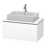 Duravit Meuble sous-lavabo Compact L-Cube 82x47,7 cm, blanc mat, avec console, 1 tiroir