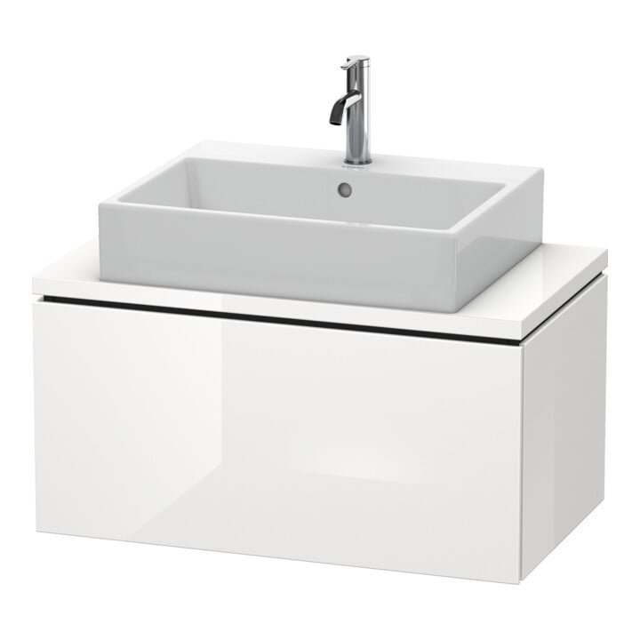 Duravit Meuble sous-lavabo Compact L-Cube 82x47,7 cm, blanc mat, avec console, 1 tiroir