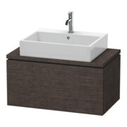 Duravit Meuble sous lavabo Compact L-Cube 82x47,7 cm, chêne foncé, 1 tiroir