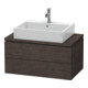 Duravit Meuble sous-lavabo Compact L-Cube 82x47,7 cm, chêne foncé, pour console, 2 tiroirs-1