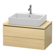 Duravit Meuble sous-lavabo Compact L-Cube 82x47,7 cm, chêne méd., 2 tiroirs-1