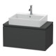 Duravit Meuble sous-lavabo Compact L-Cube 82x47,7 cm, graph ma, avec console, 1 tiroir-1