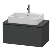 Duravit Meuble sous-lavabo Compact L-Cube 82x47,7 cm, graph ma, avec console, 1 tiroir