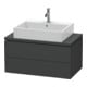 Duravit Meuble sous lavabo Compact L-Cube 82x47,7 cm, graph ma, f Kons, 2 tiroirs-1