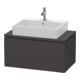 Duravit Meuble sous-lavabo Compact L-Cube 82x47,7 cm, graphite mat, f Kons, 1 tiroir-1