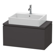 Duravit Meuble sous-lavabo Compact L-Cube 82x47,7 cm, graphite mat, f Kons, 1 tiroir