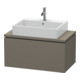Duravit Meuble sous-lavabo Compact L-Cube 82x47,7 cm, gris mat, 1 tiroir-1