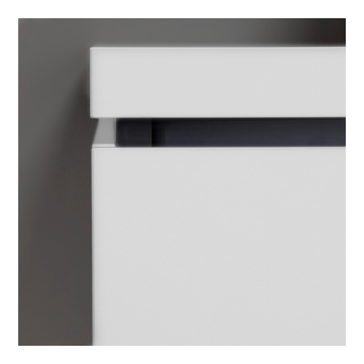 Duravit Meuble sous-lavabo Compact L-Cube 82x47,7 cm, gris mat, 1 tiroir