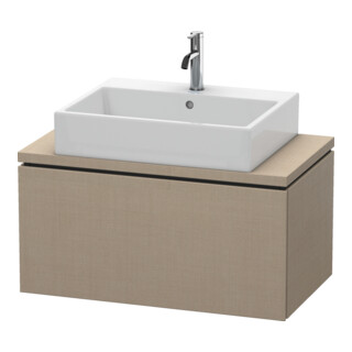 Duravit Meuble sous lavabo Compact L-Cube 82x47,7 cm, lin, pour console, 1 tiroir