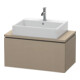 Duravit Meuble sous lavabo Compact L-Cube 82x47,7 cm, lin, pour console, 1 tiroir-1