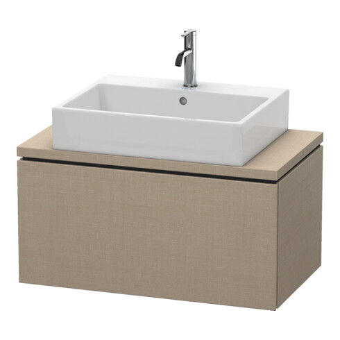 Duravit Meuble sous lavabo Compact L-Cube 82x47,7 cm, lin, pour console, 1 tiroir