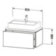 Duravit Meuble sous lavabo Compact L-Cube 82x47,7 cm, lin, pour console, 1 tiroir