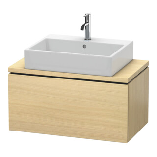 Duravit Meuble sous lavabo Compact L-Cube 82x47,7 cm, méd. chêne, avec console, 1 tiroir
