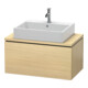 Duravit Meuble sous lavabo Compact L-Cube 82x47,7 cm, méd. chêne, avec console, 1 tiroir-1