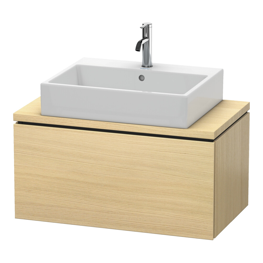 Duravit Meuble sous lavabo Compact L-Cube 82x47,7 cm, méd. chêne, avec console, 1 tiroir