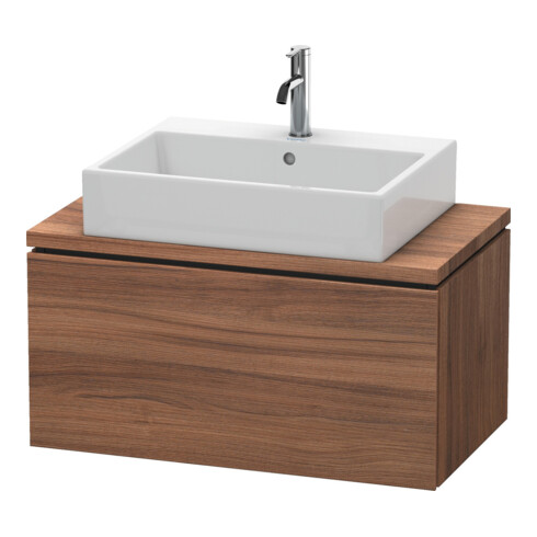 Duravit Meuble sous-lavabo Compact L-Cube 82x47,7 cm, noyer naturel, 1 tiroir